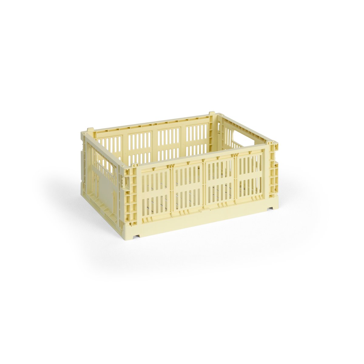 HAY Colour Crate M 26,5x34,5 cm Light yellow | Design Scandinave | Paniers de rangement | Jaune