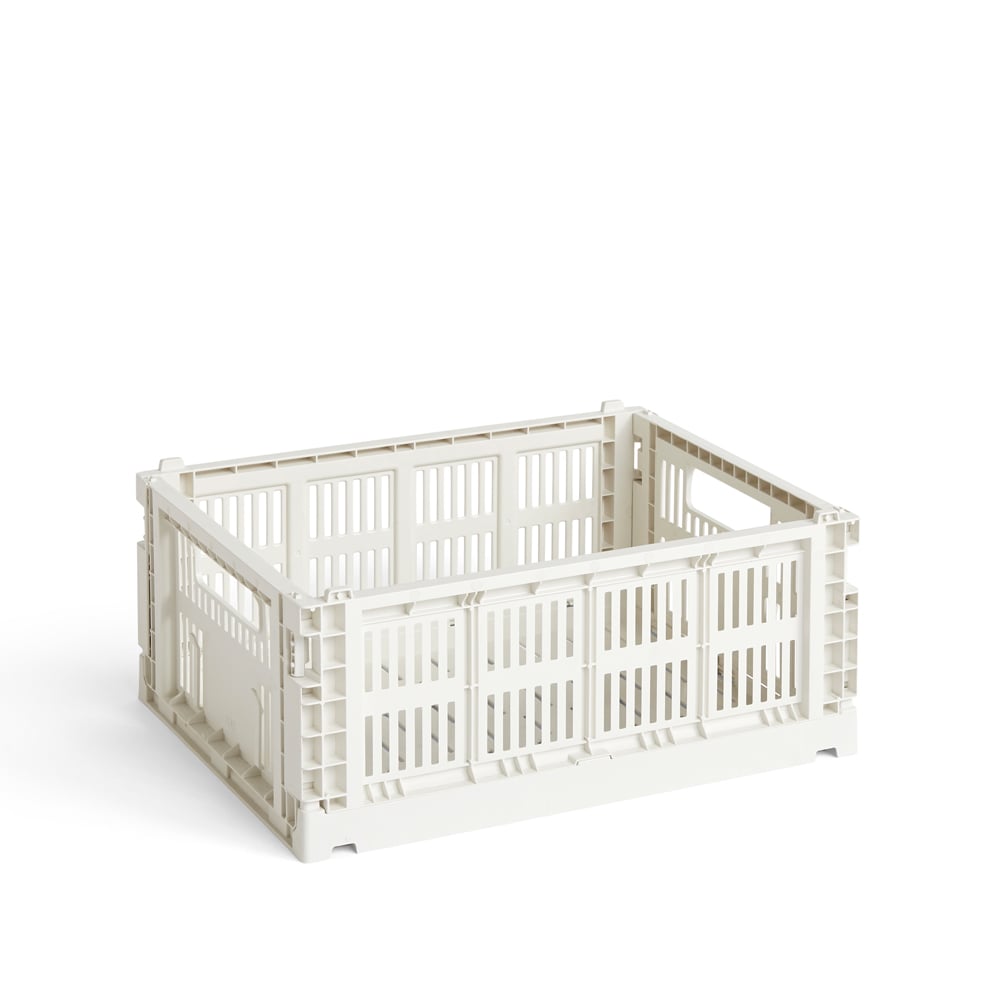 HAY Colour Crate M 26,5x34,5 cm Off-white | Design Scandinave | Paniers de rangement | Blanc