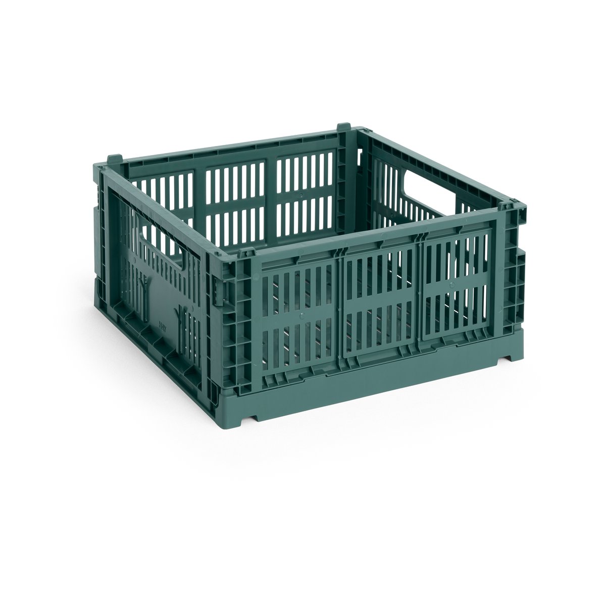 HAY Colour Crate M Square 29,5x29,5 cm Dark green | Design Scandinave | Boites & bocaux | Vert