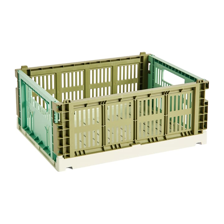 Colour Crate Mix M 26,5x34,5 cm - Olive menthe foncé - HAY