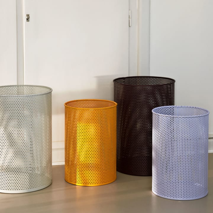 Corbeille à papier Perforated, petrol blue, medium HAY