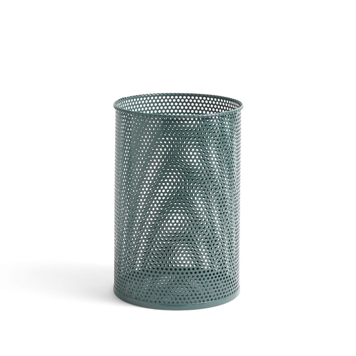Corbeille à papier Perforated - sage green, medium - HAY
