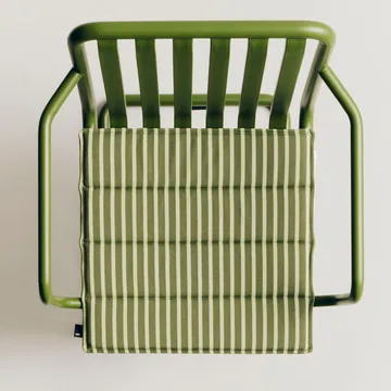 Coussin d’assise Terrazza - Olive bold stripe, 40x40 cm - HAY