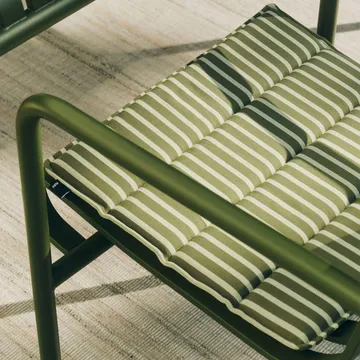 Coussin d’assise Terrazza - Olive bold stripe, 40x40 cm - HAY