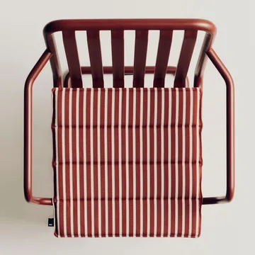 Coussin d’assise Terrazza - Terracotta bold stripe, 40x40 cm - HAY