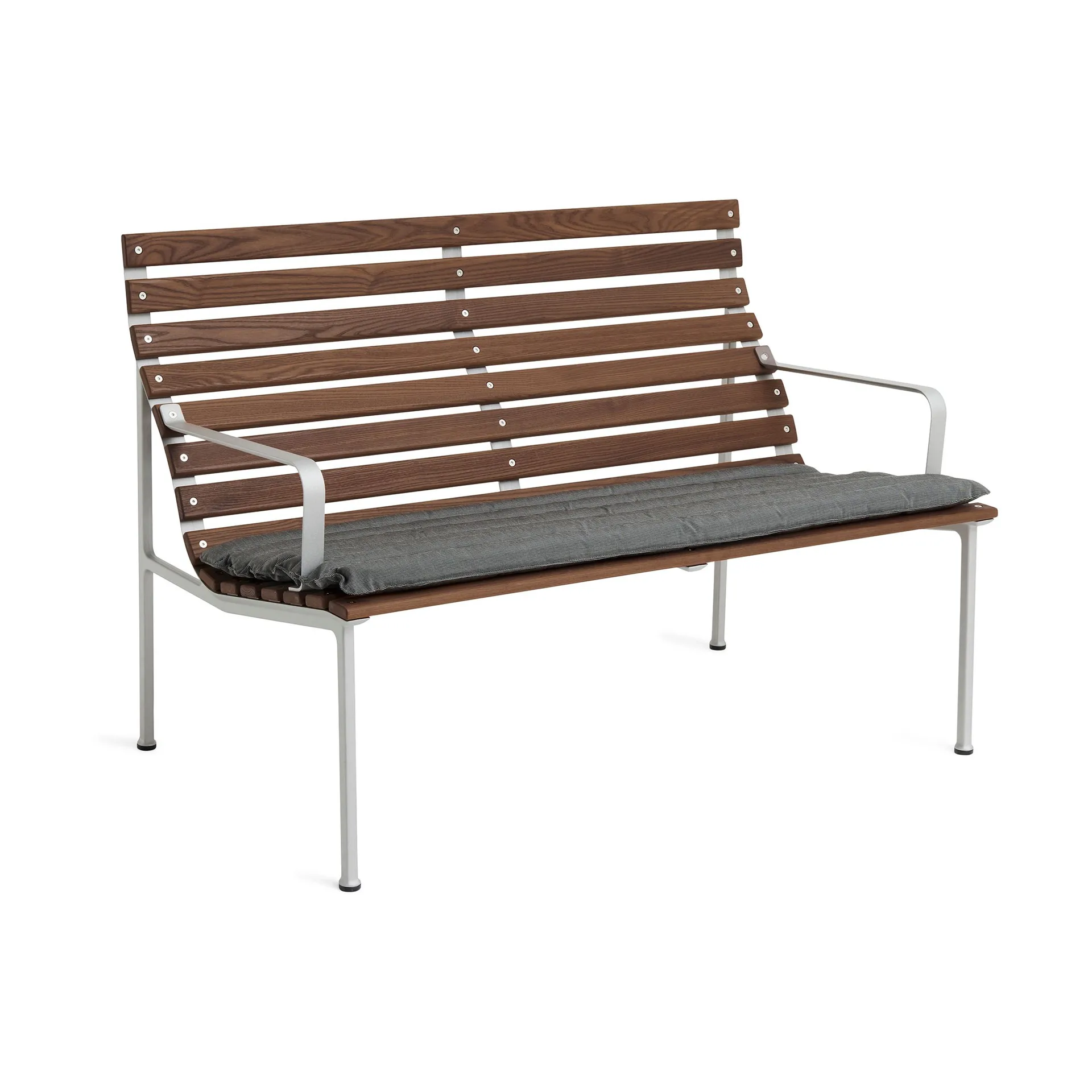 Coussin de banc Traverse Quilted Lounge Bench, Black pepper HAY