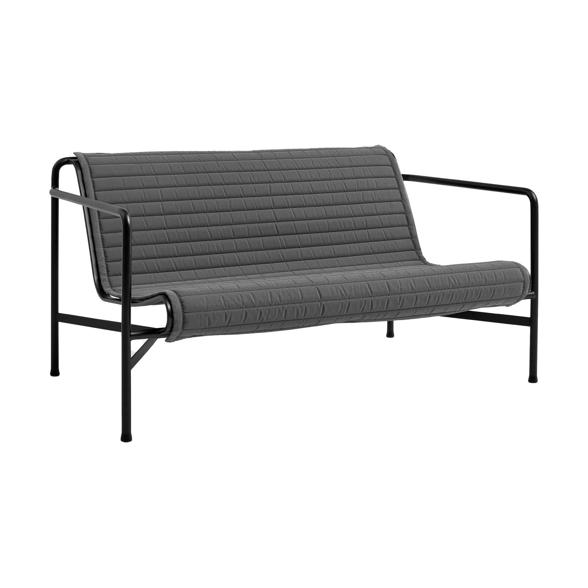 Coussin de canapé Palissade Lounge Quilted, Anthracite, till loungesoffa HAY