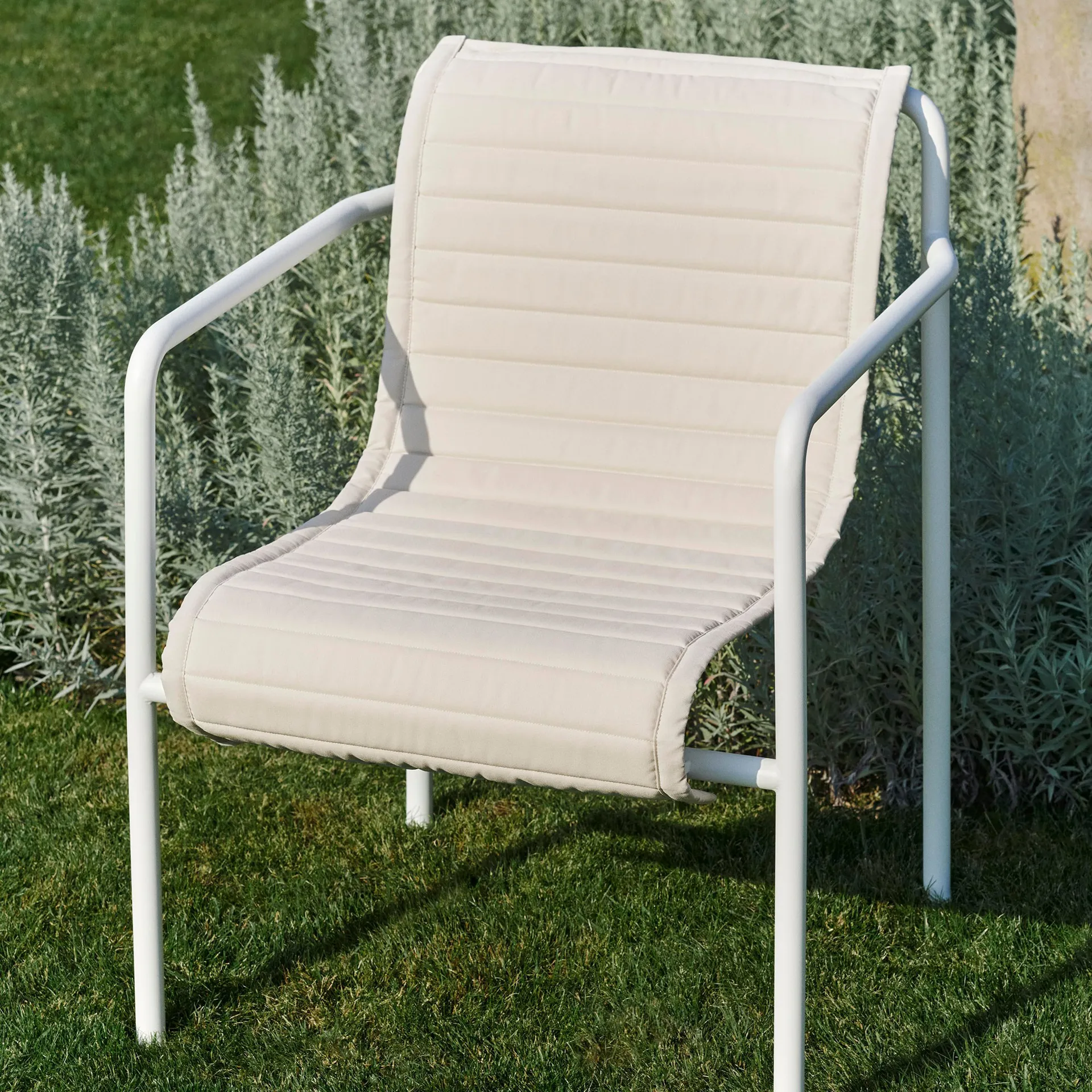 Coussin de chaise Palissade Dining Quilted, Cream white HAY