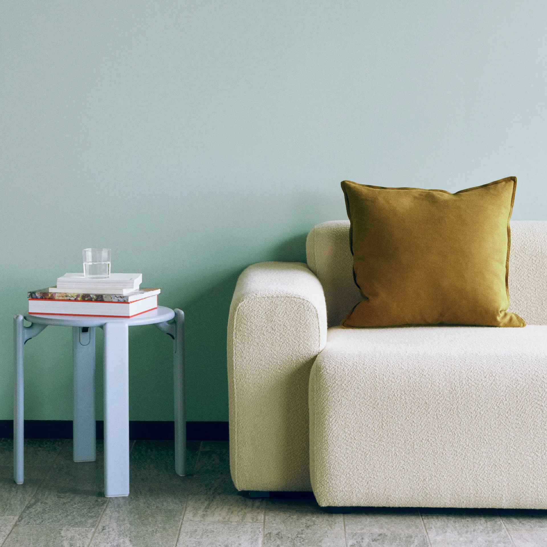 Coussin Linen 50x50 cm, Olive HAY