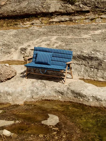 Coussin Outdoor Market - Blue-beige, 45x35 cm - HAY