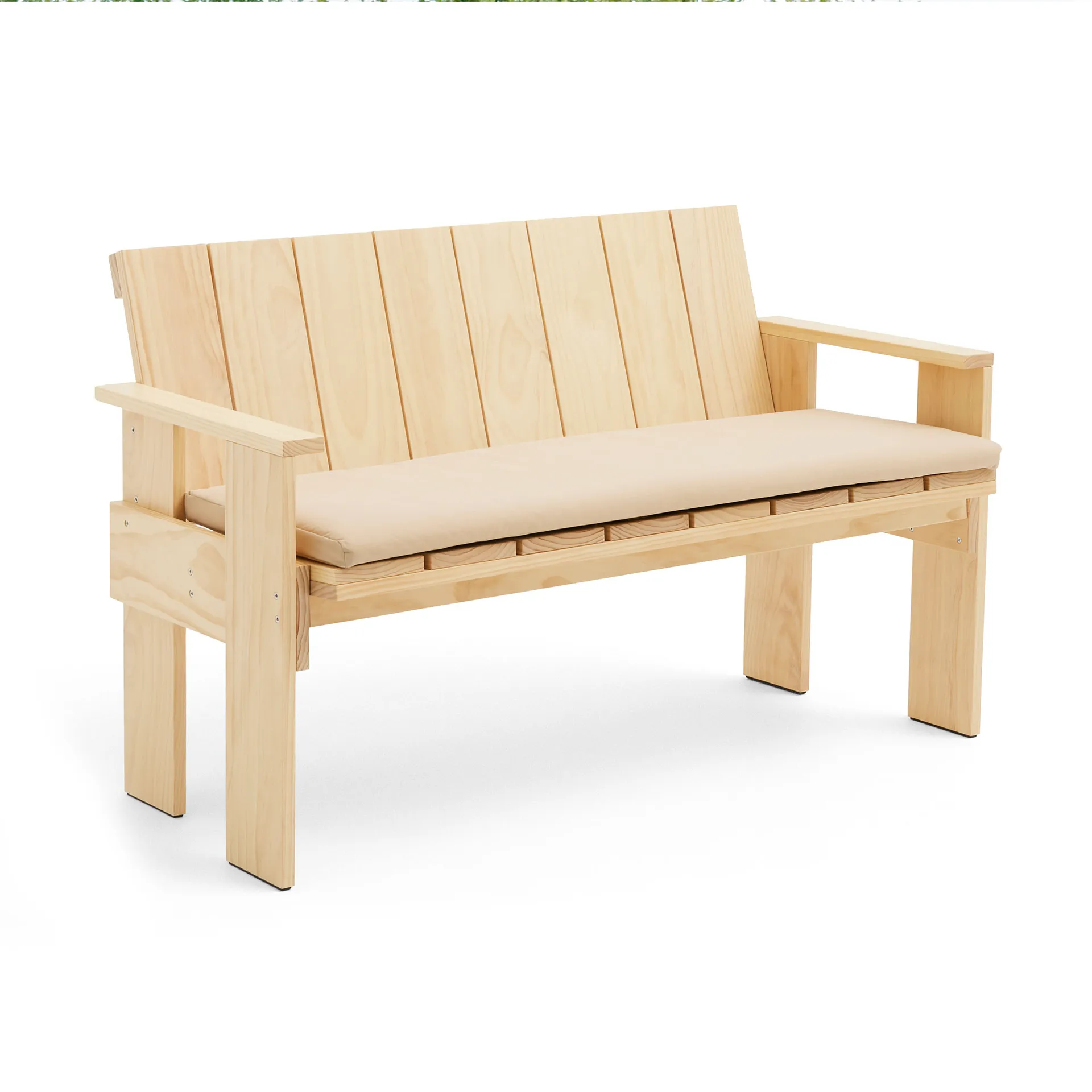 Coussin pour banc Crate Dining Bench, Beige HAY
