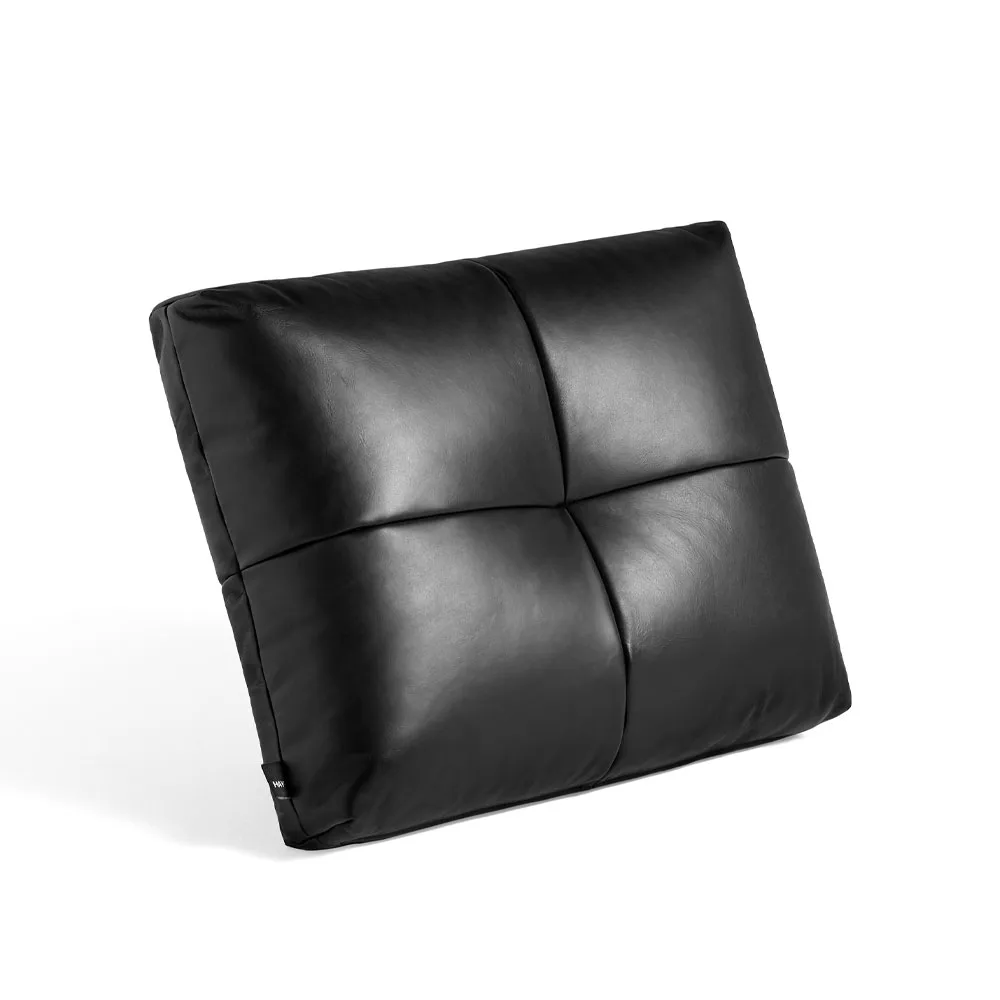 Coussin Quilton, cuir sense black HAY