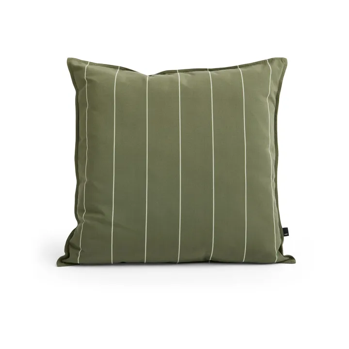 Coussin Terrazza - Olive narrow stripe, 60x60 cm - HAY