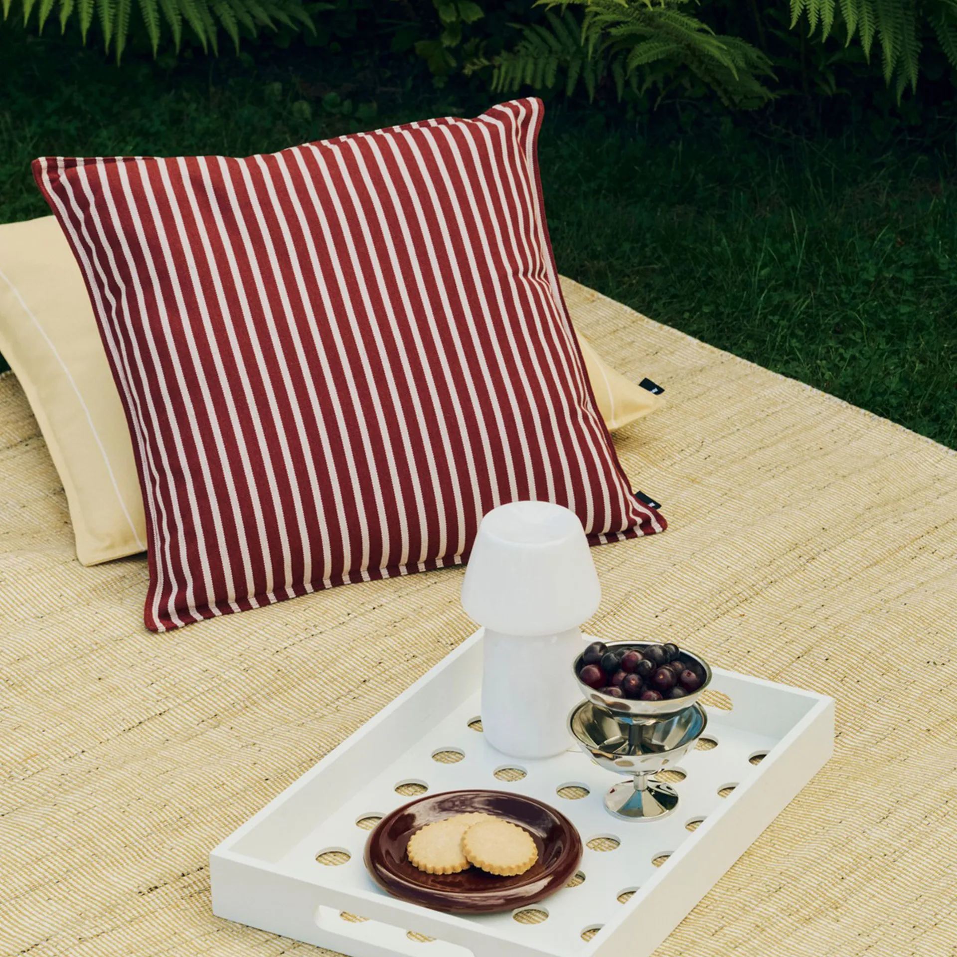 Coussin Terrazza, Terracotta bold stripe, 50x50 cm HAY