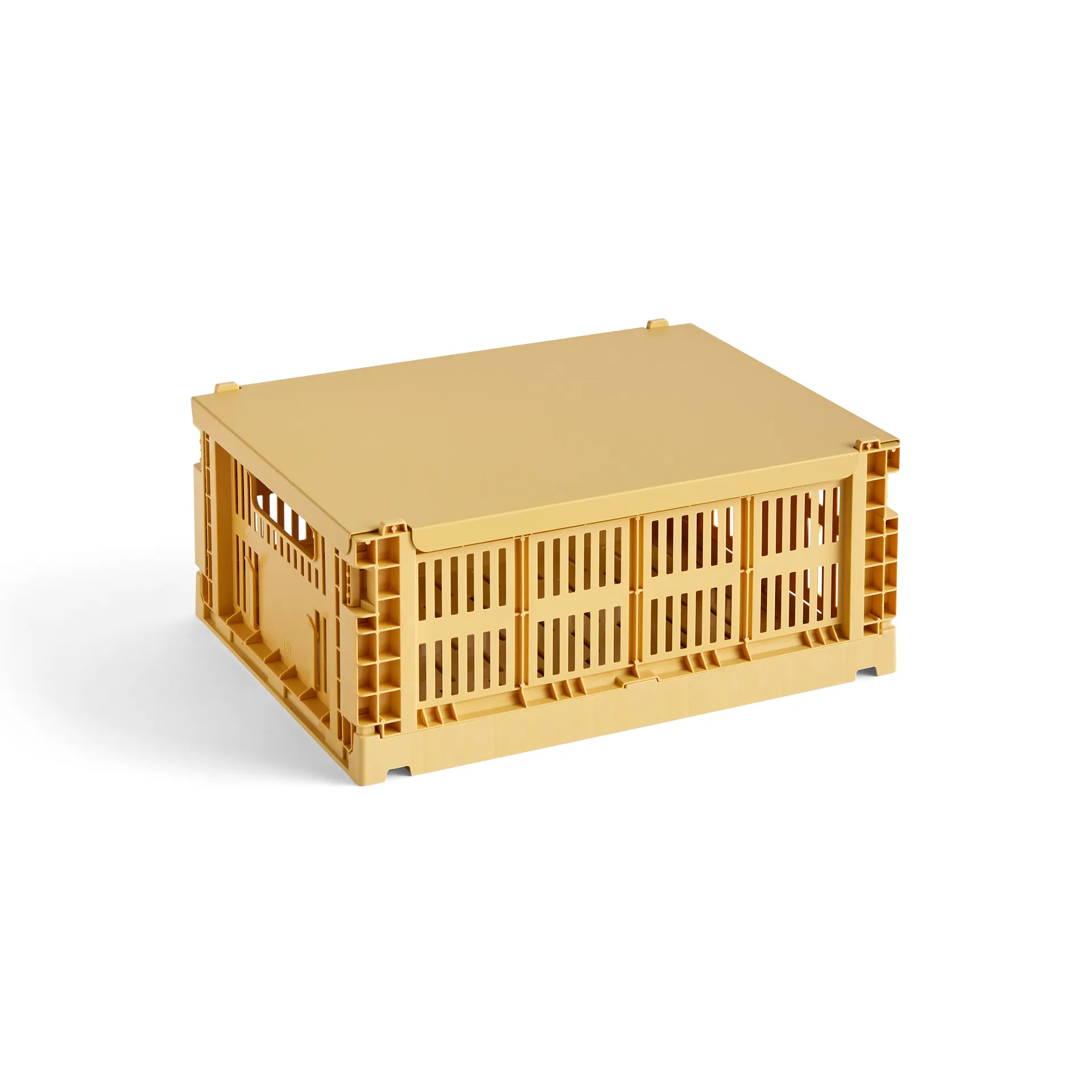 Couvercle Colour Crate médium, Golden yellow HAY