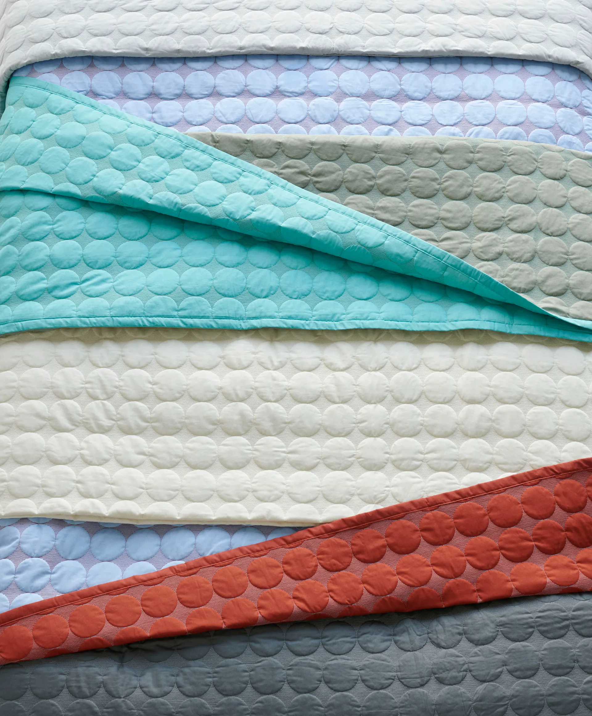 Couvre-lit Mega Dot 260x260 cm, Ivoire HAY