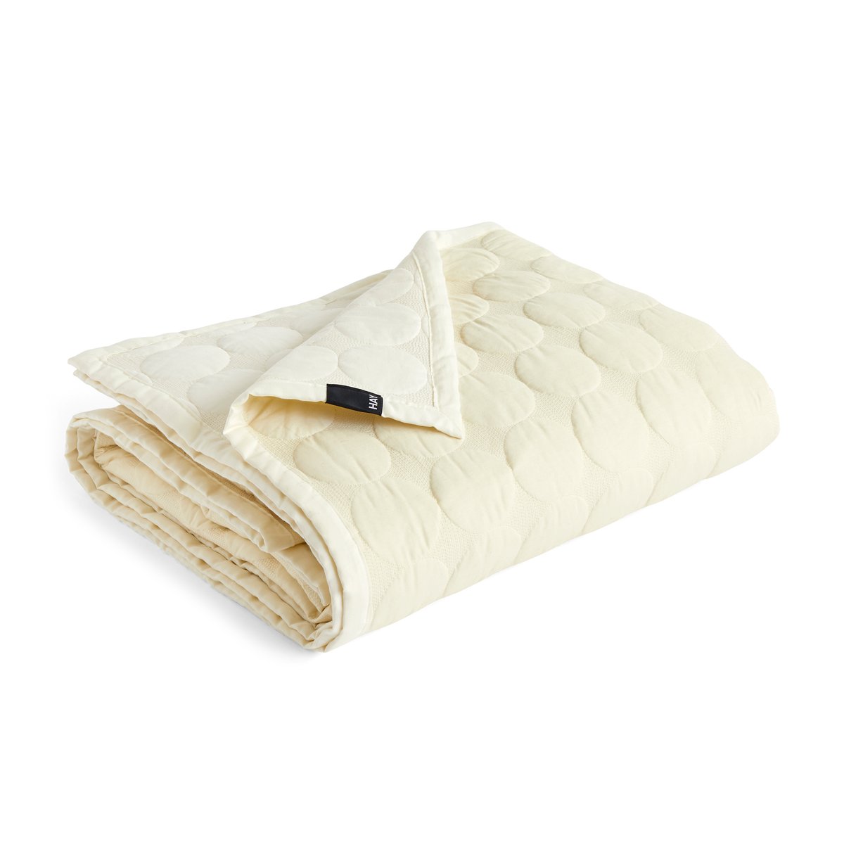 HAY Couvre-lit Mega Dot organic 195x245 cm Ivory | Design Scandinave | Couvre-lits | Blanc