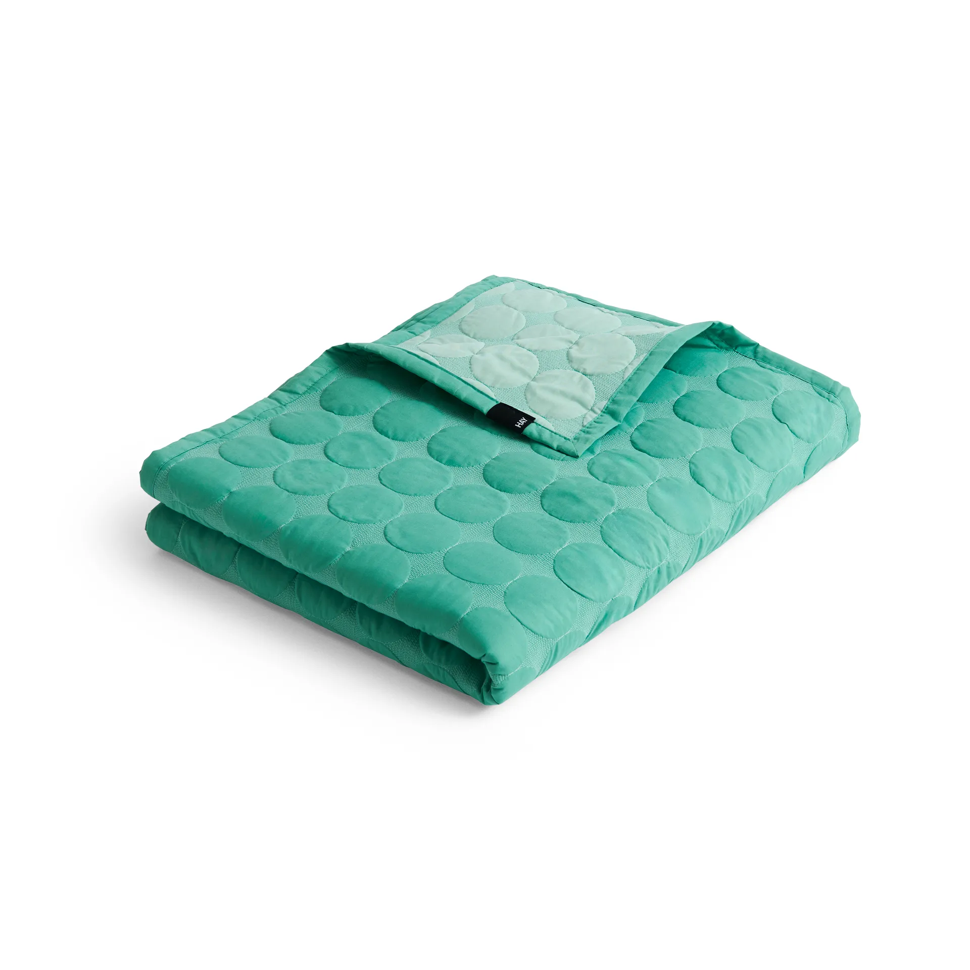 Couvre-lit Mega Dot organic 195x245 cm, Sea green HAY