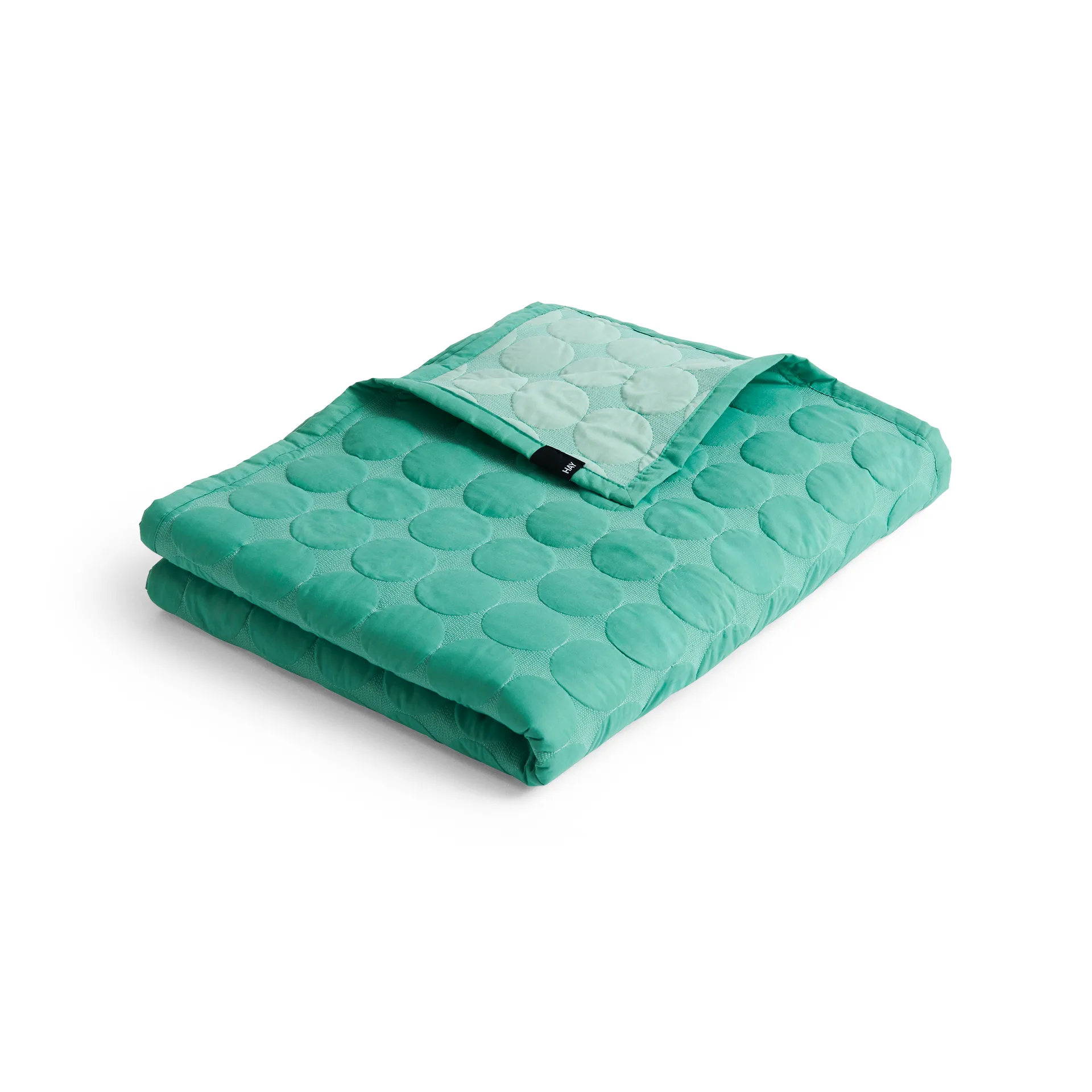 Couvre-lit Mega Dot organic 235x245 cm, Sea green HAY