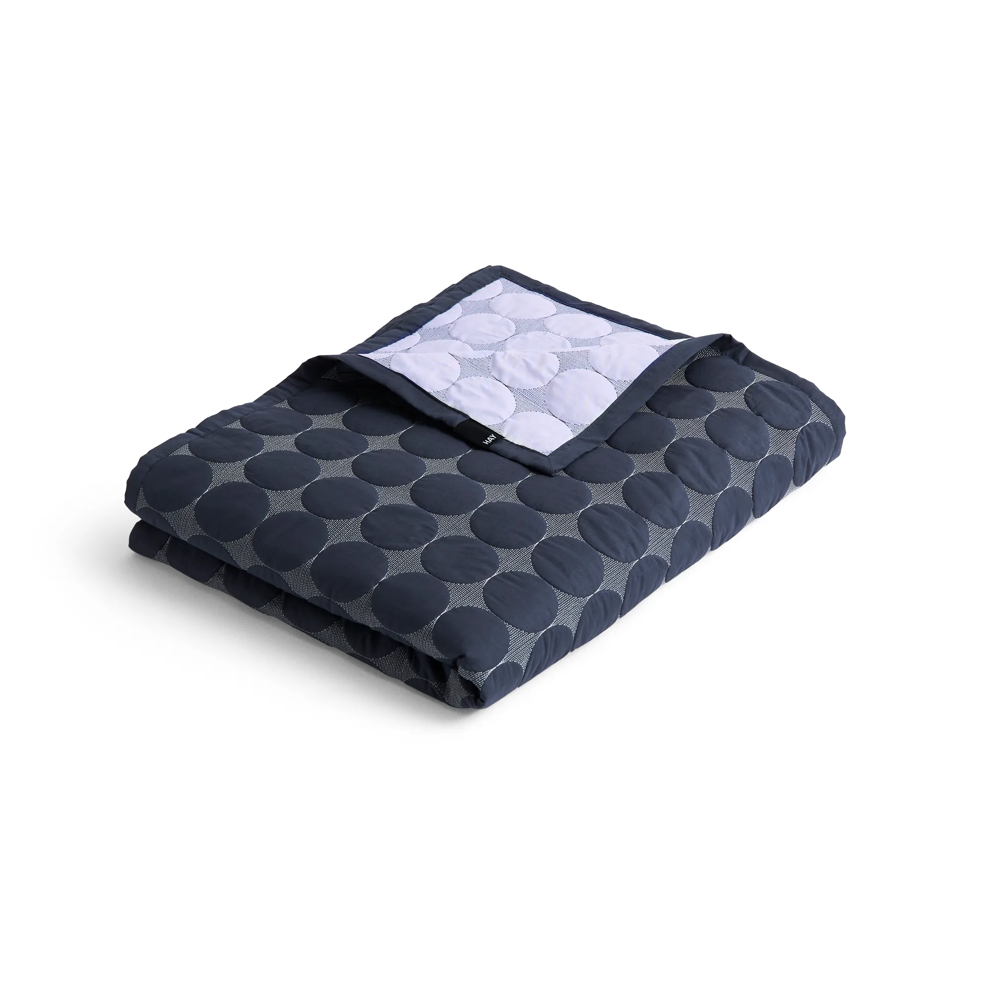 Couvre-lit Mega Dot organic 260x260 cm, Midnight blue HAY