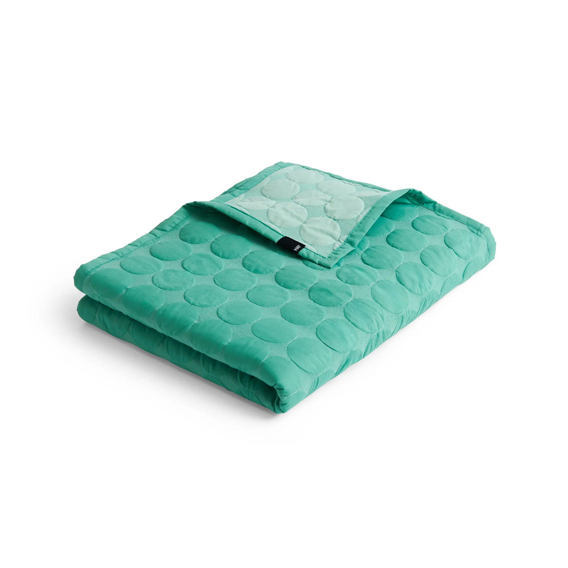 Couvre-lit Mega Dot organic 260x260 cm, Sea green HAY