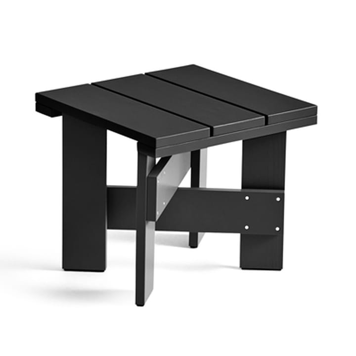 Crate Low Table 45x45x40 cm pin laqué - Black - HAY