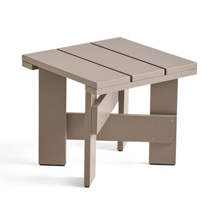 Crate Low Table 45x45x40 cm pin laqué - London fog - HAY