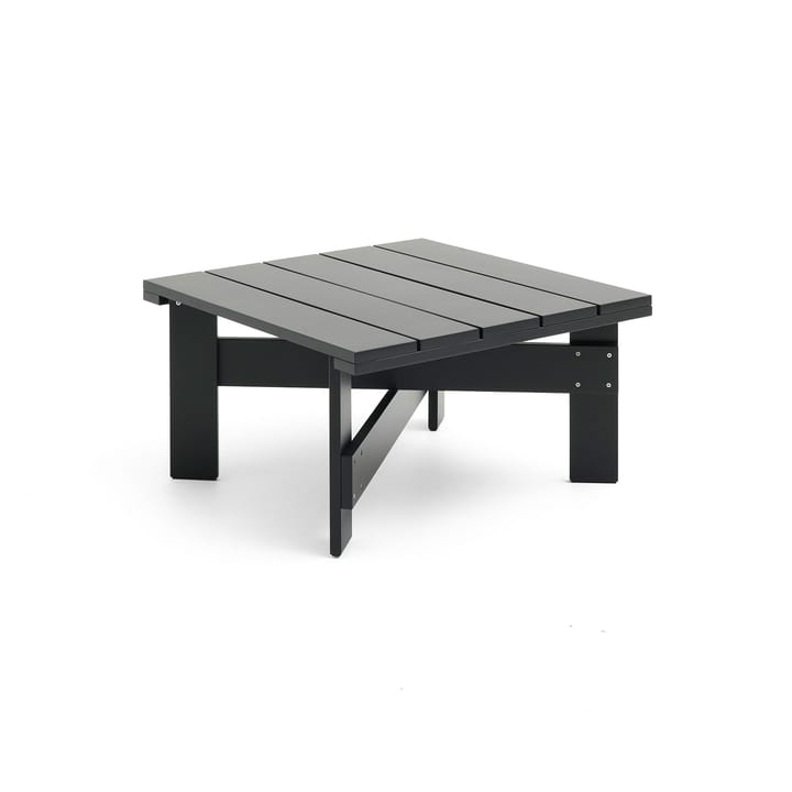 Crate Low Table 75,5x75,5 cm pin laqué - Black - HAY
