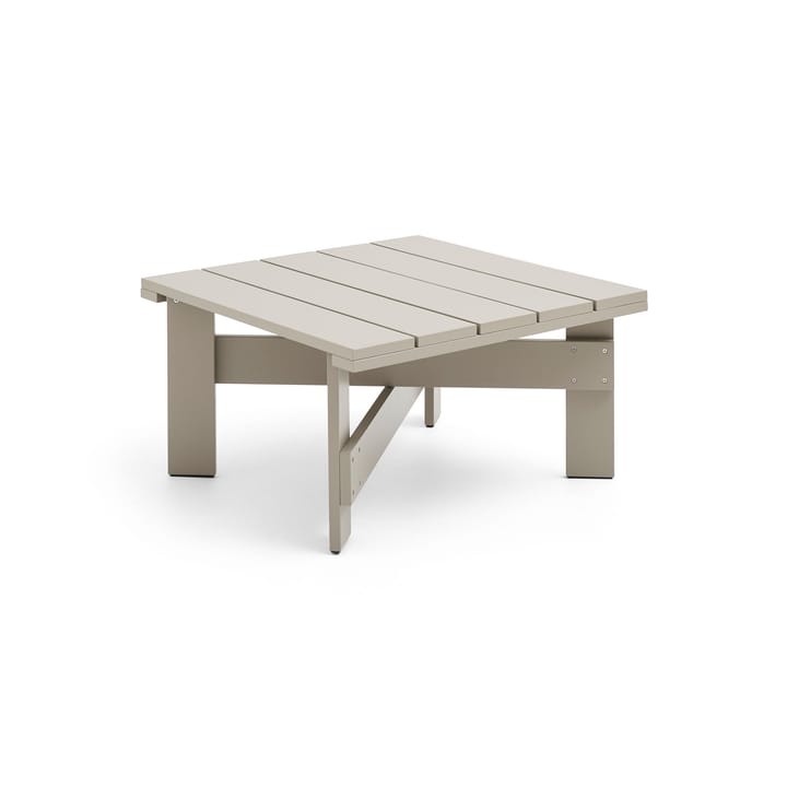 Crate Low Table 75,5x75,5 cm pin laqué - London fog - HAY