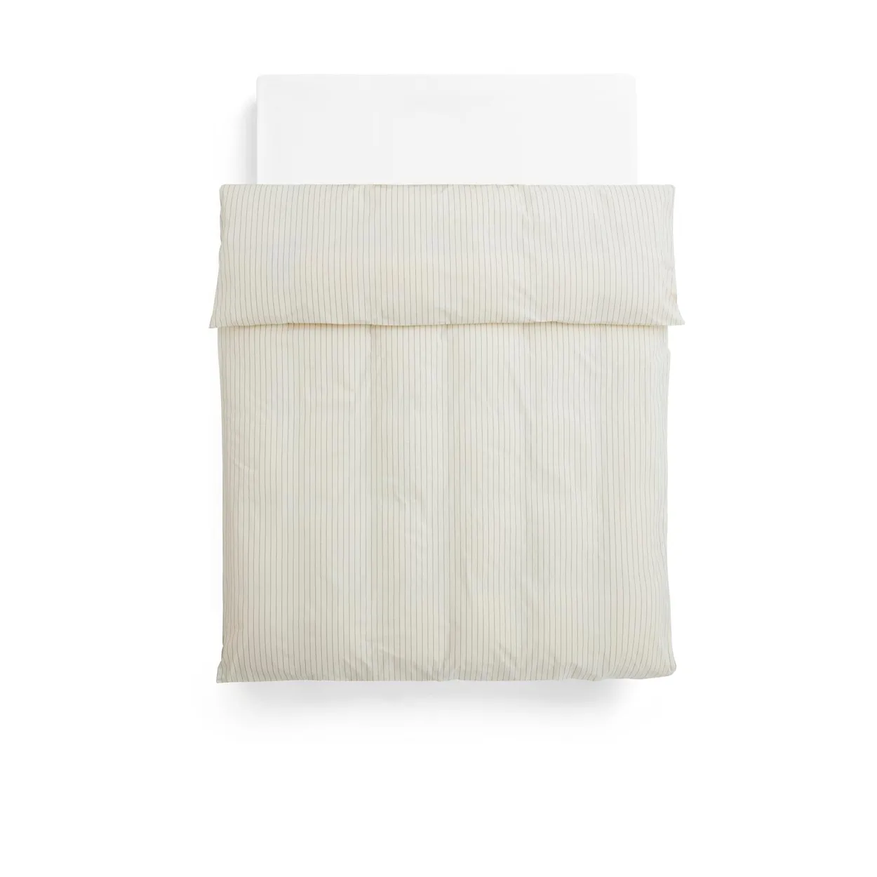 HAY Drap housse Fineline 150x210 cm Ivory | Design Scandinave | Housses de couette | Beige