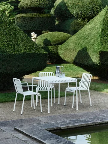Ensemble de salle à manger Palissade 2 chaises 82,5x90 cm cream white - HAY