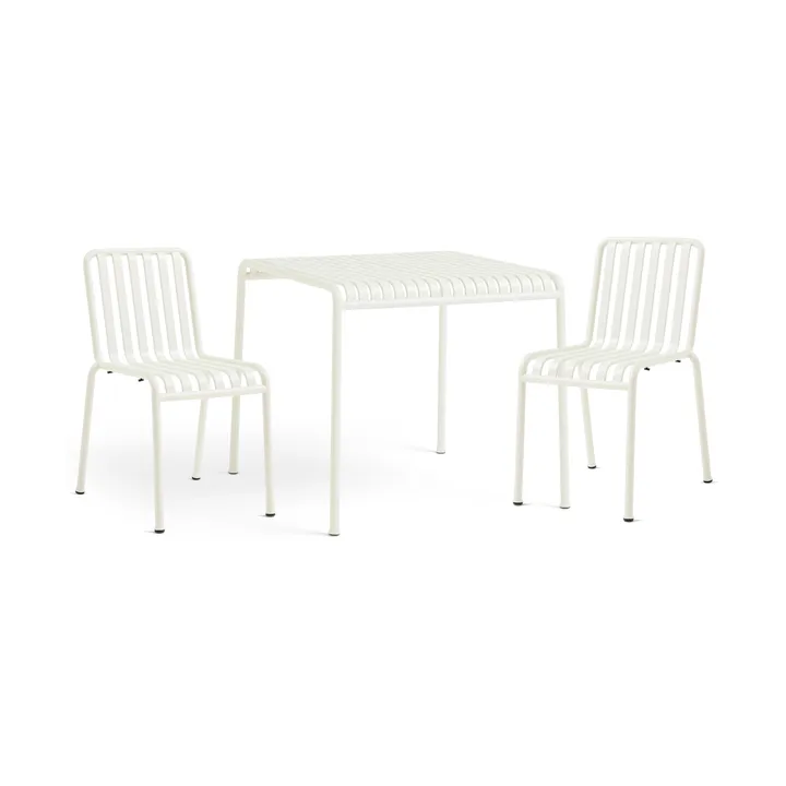 Ensemble de salle à manger Palissade 2 chaises 82,5x90 cm cream white - HAY