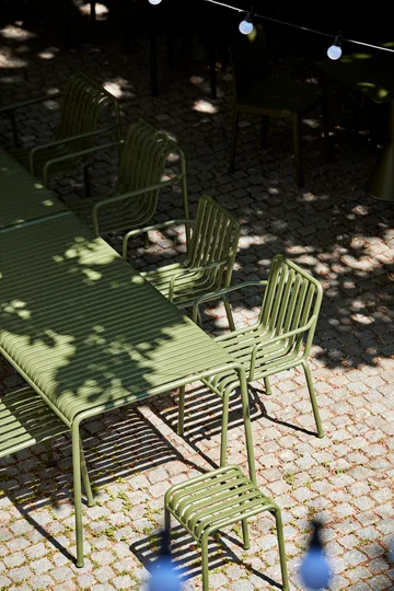 Ensemble de salle à manger Palissade 2 fauteuils Dining + banc 170x90 cm olive - HAY