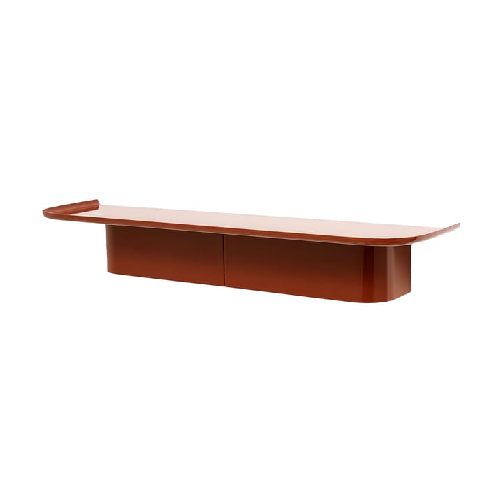 Étagère murale Korpus 7 hooks L - Brick red - HAY