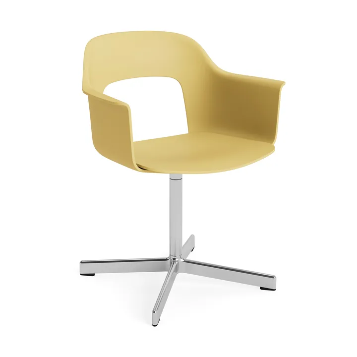 Fauteuil de bureau Layout Armchair 231 - Biscotti aluminium poli base pivotante 4 étoiles - HAY