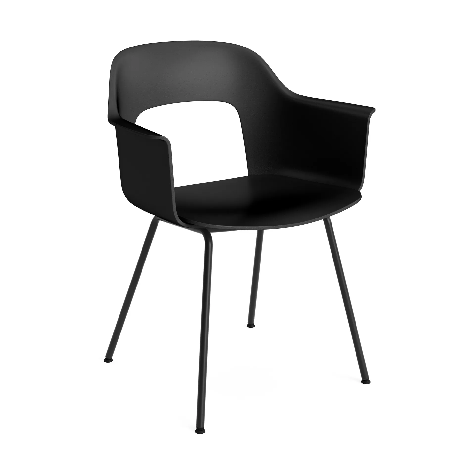 Fauteuil Layout Armchair 211, Black acier noirci HAY