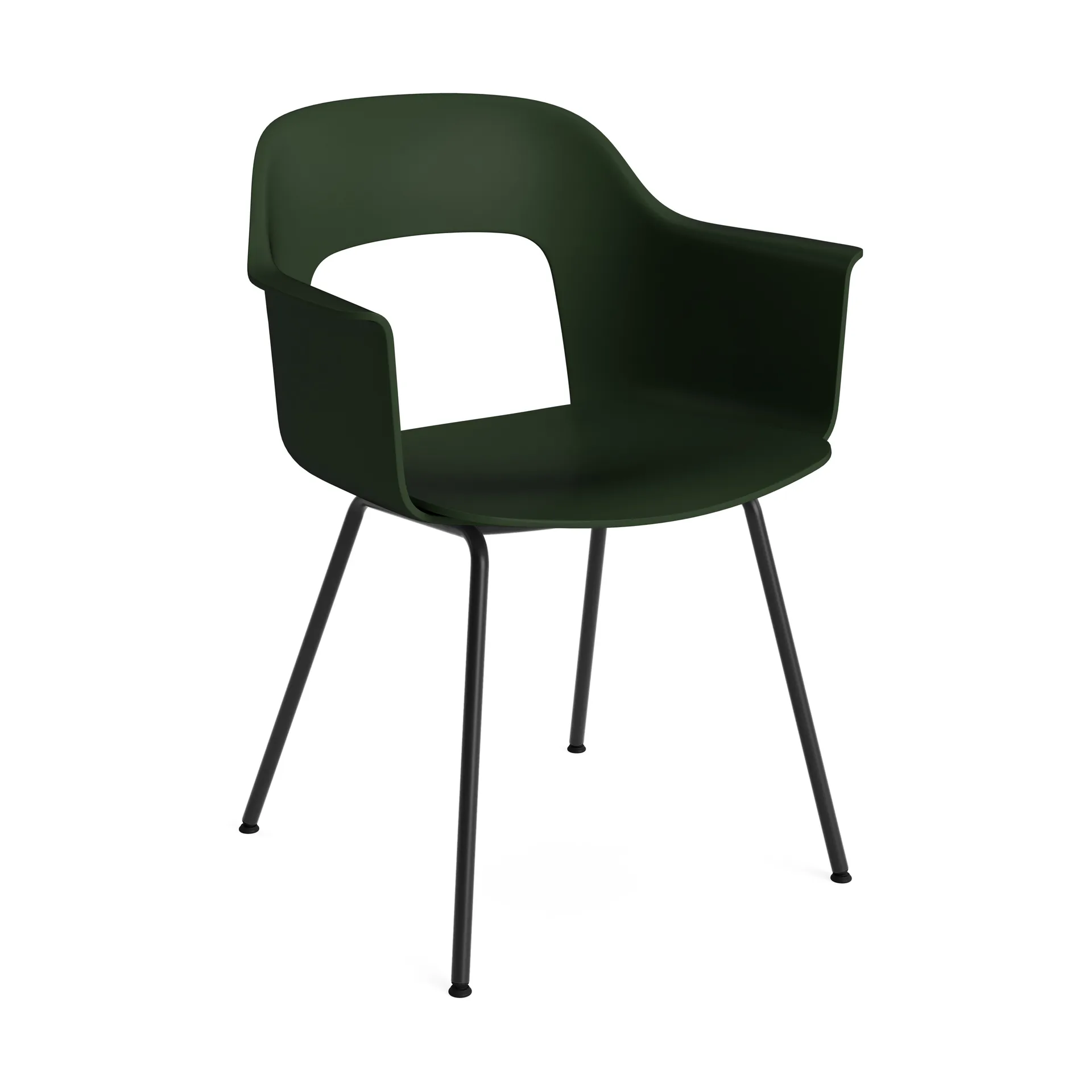 Fauteuil Layout Armchair 211, Bottle green acier noirci HAY