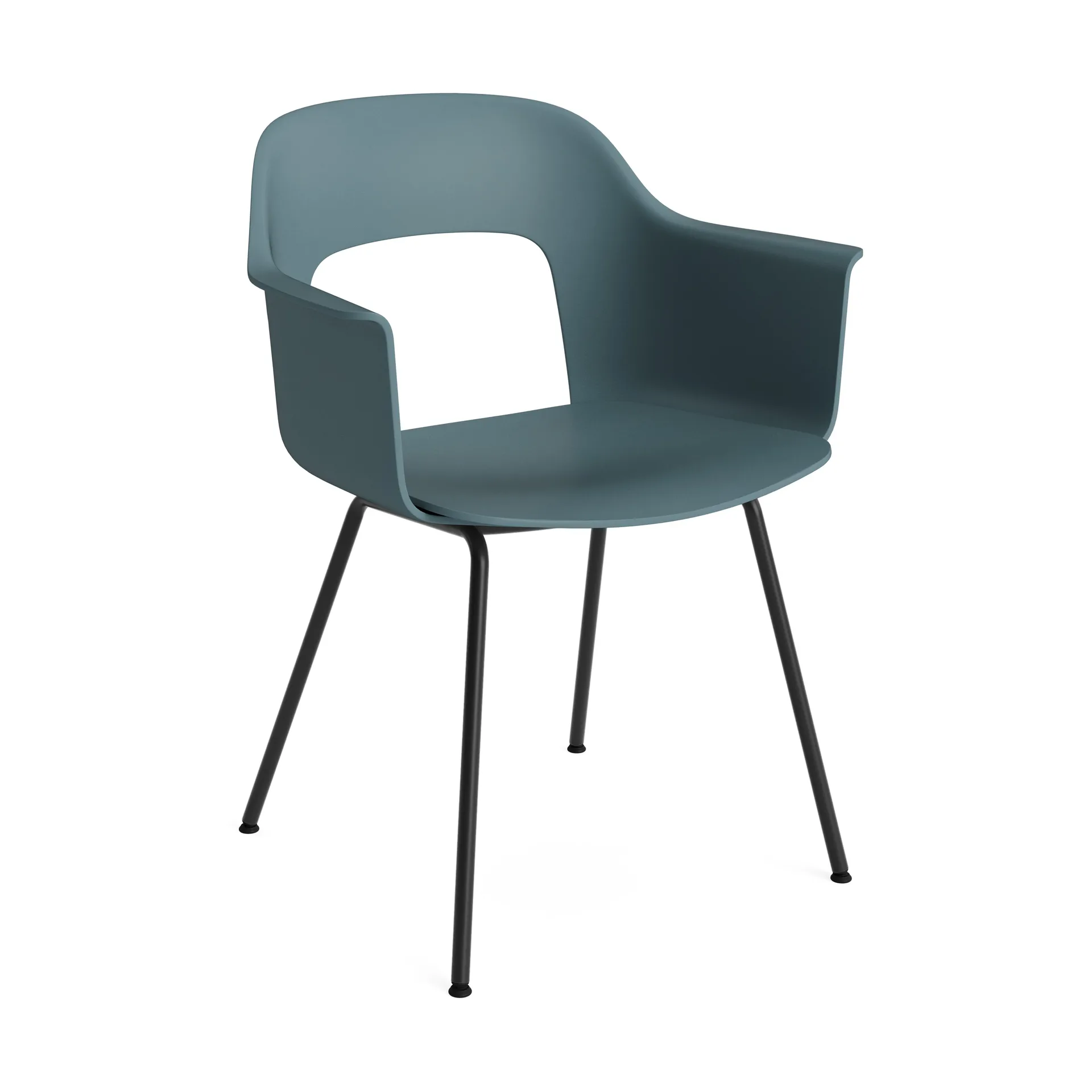 Fauteuil Layout Armchair 211, Ocean acier noirci HAY