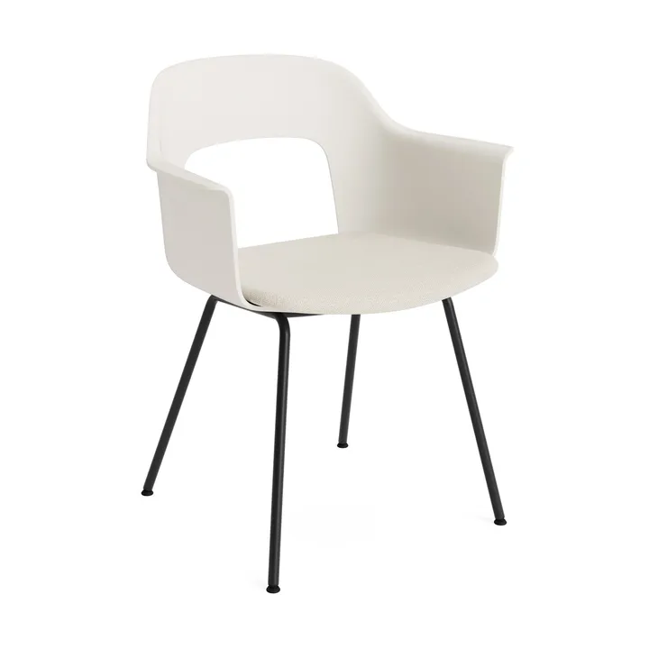 Fauteuil Layout Armchair 213 - Mode 011 Cream white acier noirci - HAY