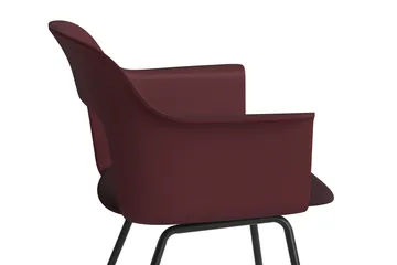 Fauteuil Layout Armchair 213 - Remix 373 Bordeaux acier noirci - HAY