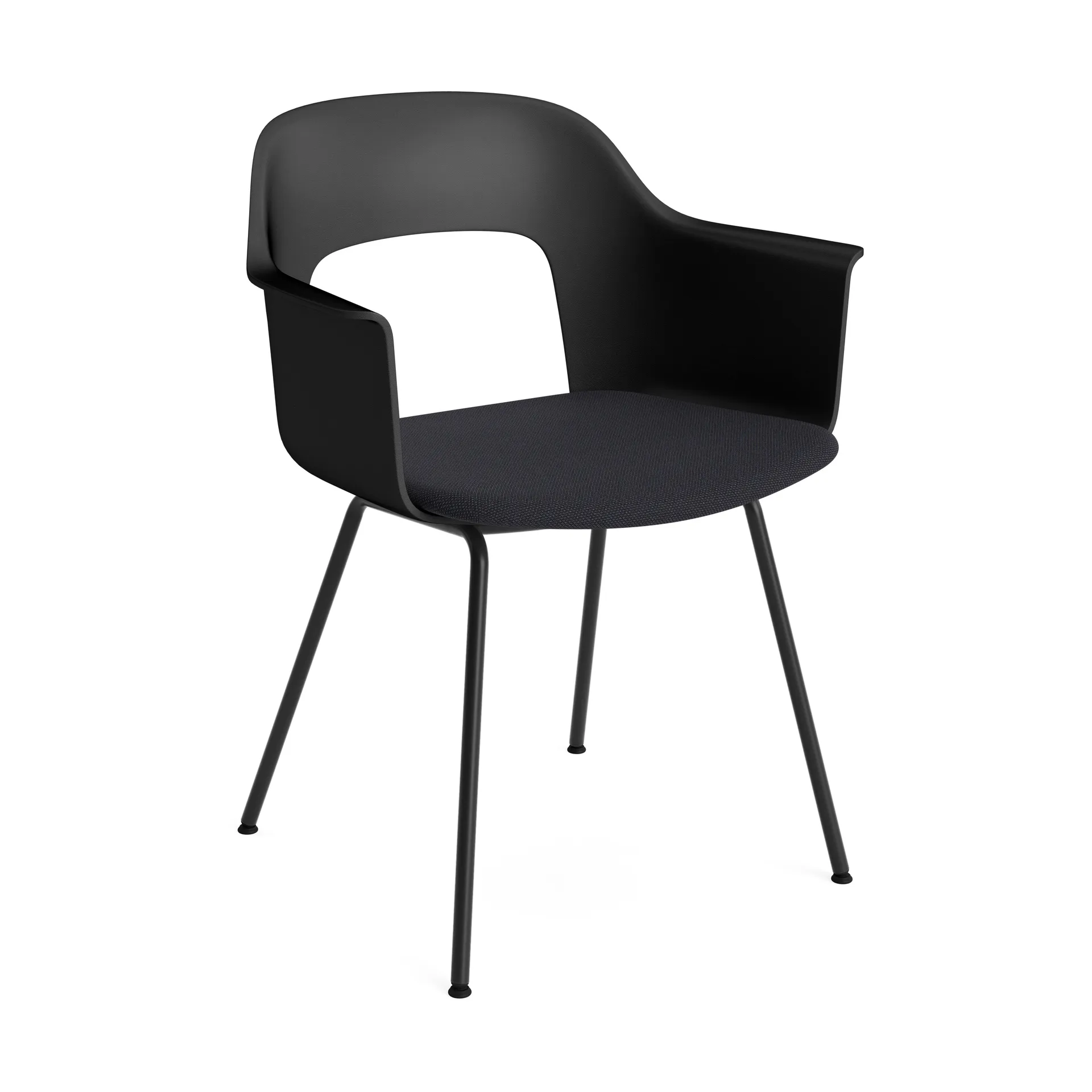 Fauteuil Layout Armchair 213, Steelcut Trio 195 Black acier noirci HAY