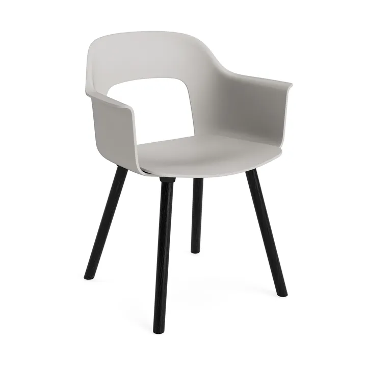 Fauteuil Layout Armchair 221 - Sky grey chêne noirci - HAY