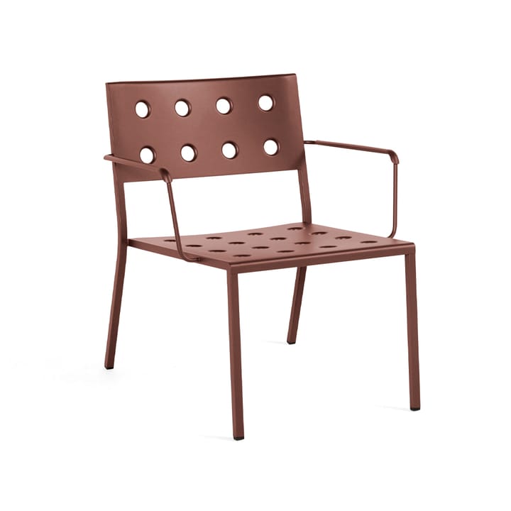 Fauteuil lounge Balcony - iron red - HAY