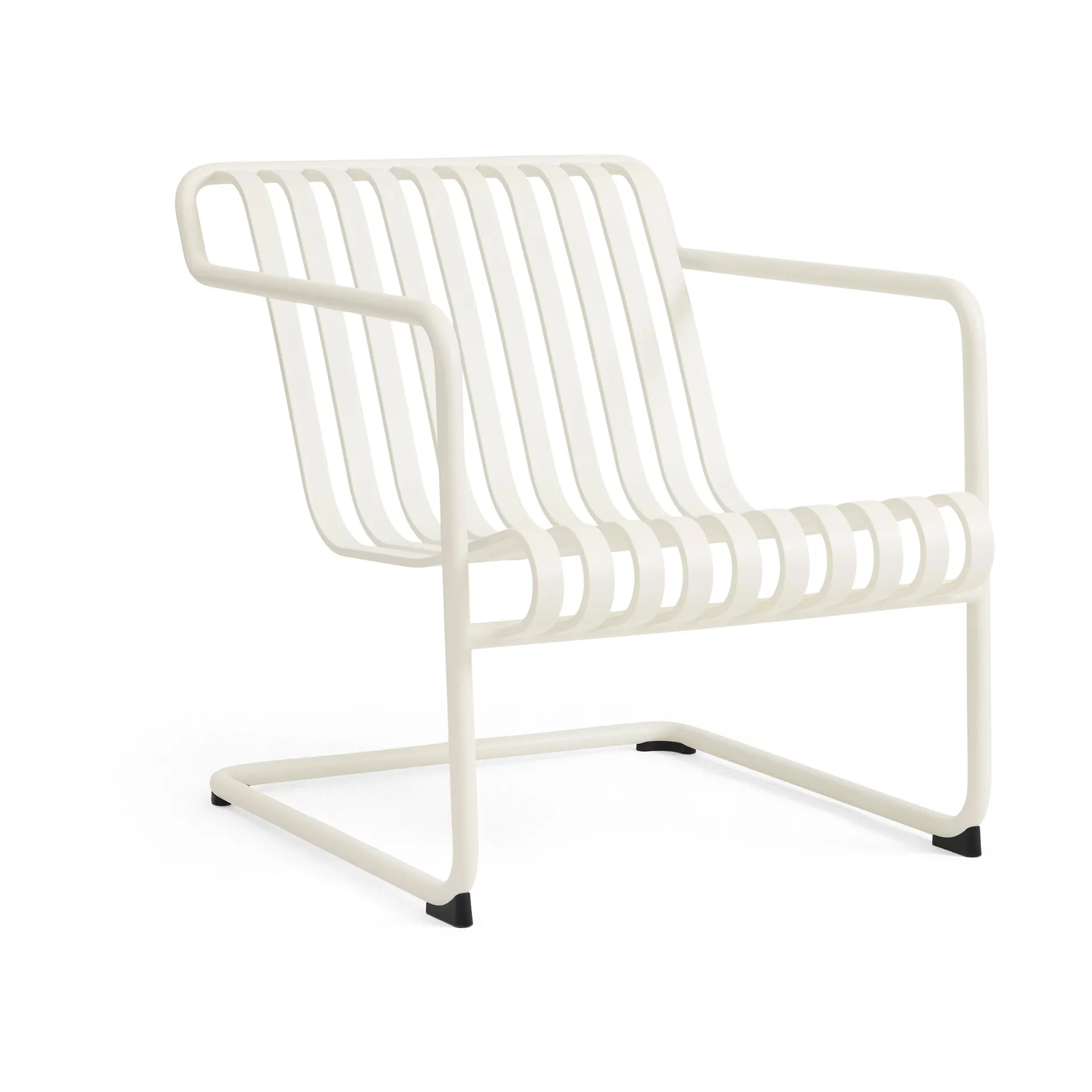 Fauteuil lounge bas Palissade Cantilever Low, Cream white HAY