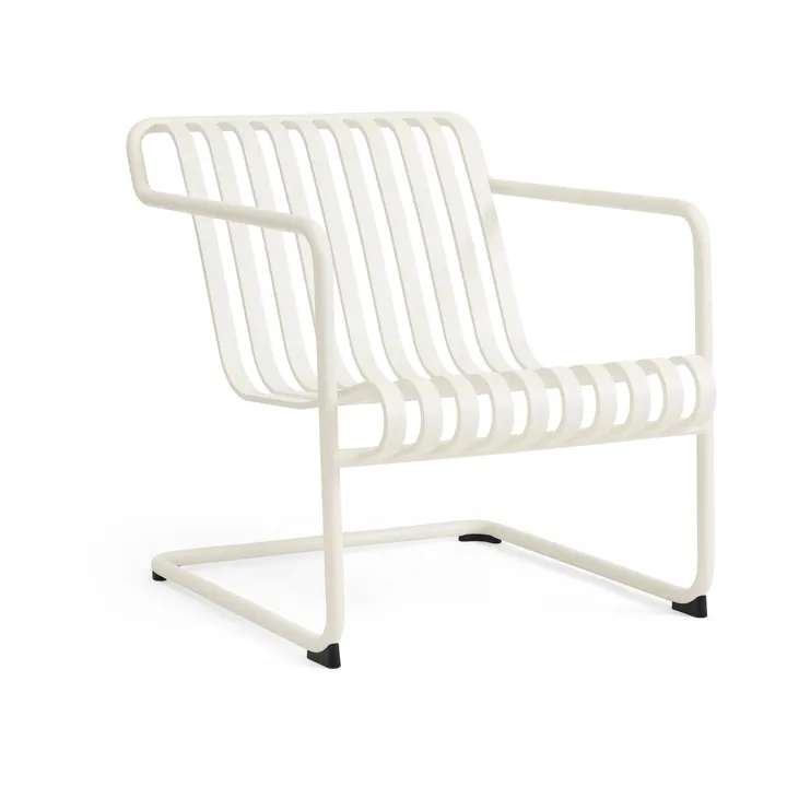 Fauteuil lounge bas Palissade Cantilever Low - Cream white - HAY