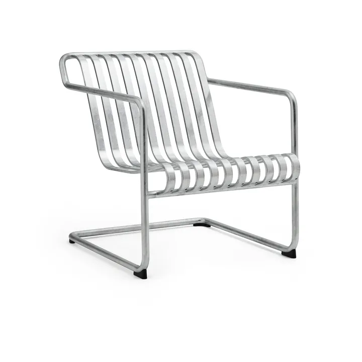 Fauteuil lounge bas Palissade Cantilever Low - Hot galvanised steel - HAY