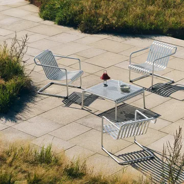 Fauteuil lounge bas Palissade Cantilever Low - Hot galvanised steel - HAY