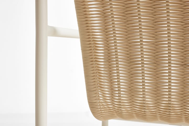 Fauteuil lounge bas Palissade Cord, Cream white HAY