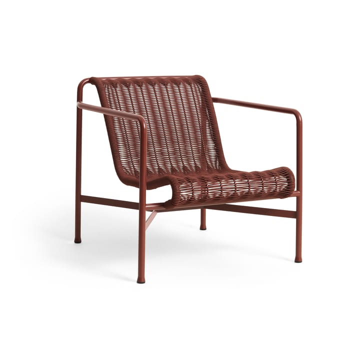 Fauteuil lounge bas Palissade Cord - Iron red - HAY