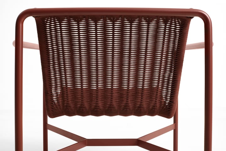 Fauteuil lounge bas Palissade Cord, Iron red HAY